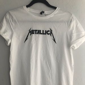 White Metallica Tee